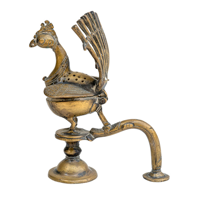 Brass Peacock Dhoop Holder
