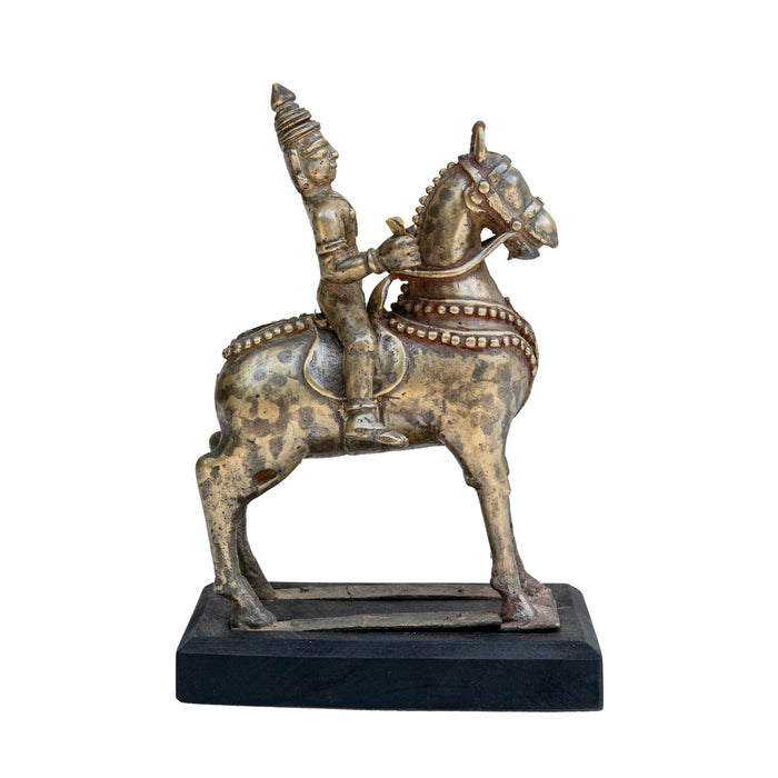 Brass Shiva On Horse Idol
