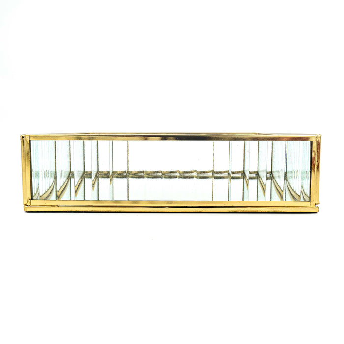 Zalea Ribbed Steel Tray (Glass)