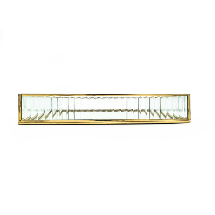 Zalea Ribbed Steel Tray (Glass)