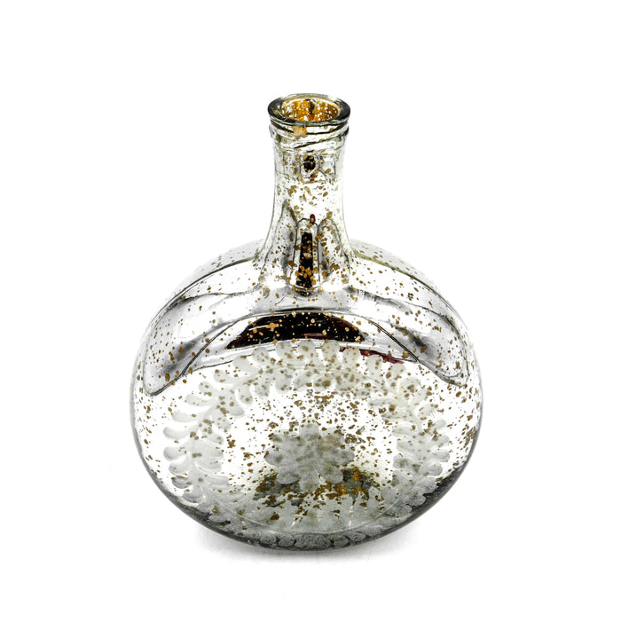 Zaria Glass Etched Trinket Bottle