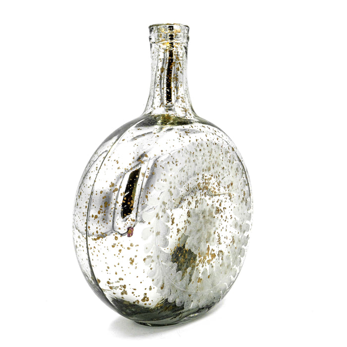 Zaria Glass Etched Trinket Bottle