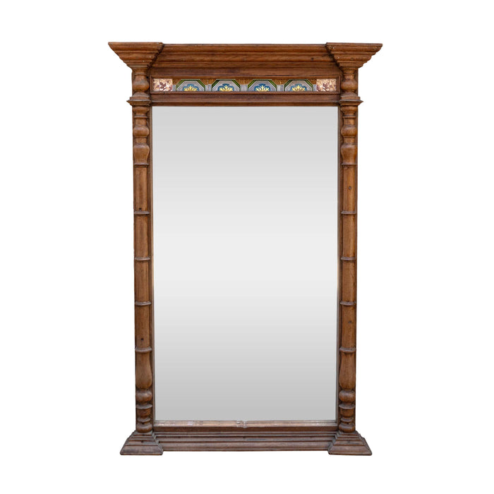 Colonial Border Wooden Mirror