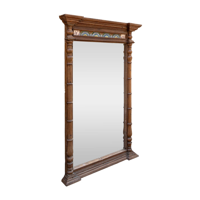 Colonial Border Wooden Mirror