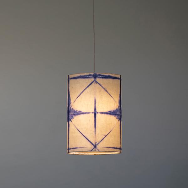 Tower Shibori Pendant Lamp (Blue Star)