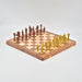 Roman Brass Chess set with Wooden Board
