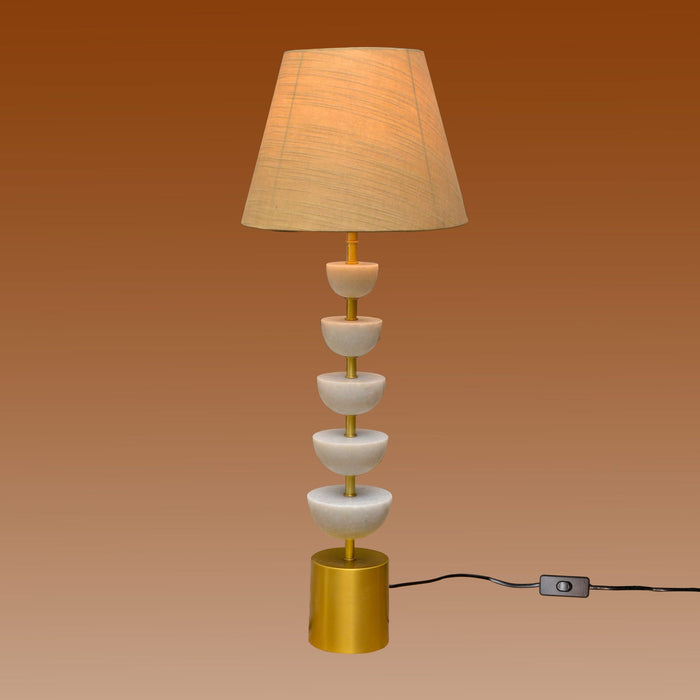 Adhira Table Lamp with Silk Shade BLMP