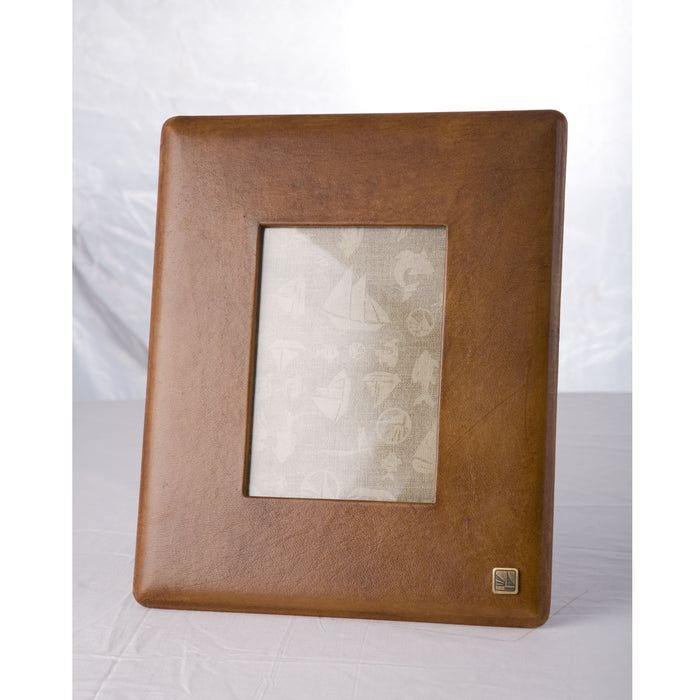 Amber Leather Photo Frame