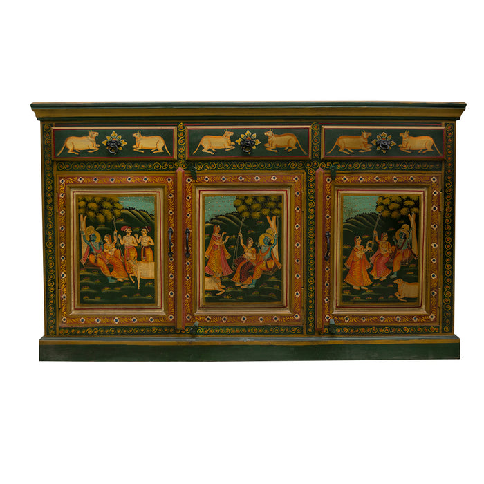 Rajasthani Queen Painted Sideboard