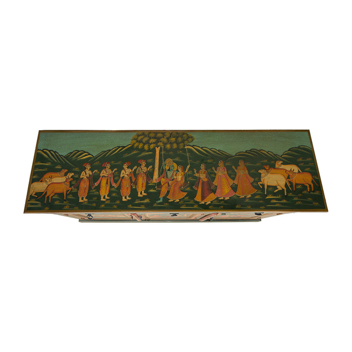 Rajasthani Queen Painted Sideboard SNEP