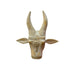 Bull - Distressed Wall Mask in White (Small)