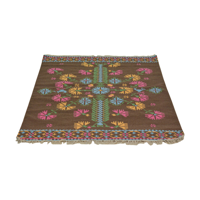 Tree of Life Multicolor Wool Rug