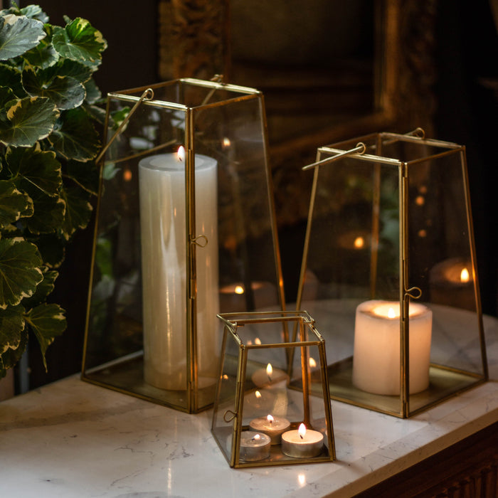 Brass Tapered Lantern (Medium) INAP