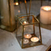 Brass Tapered Lantern (Small) INAP