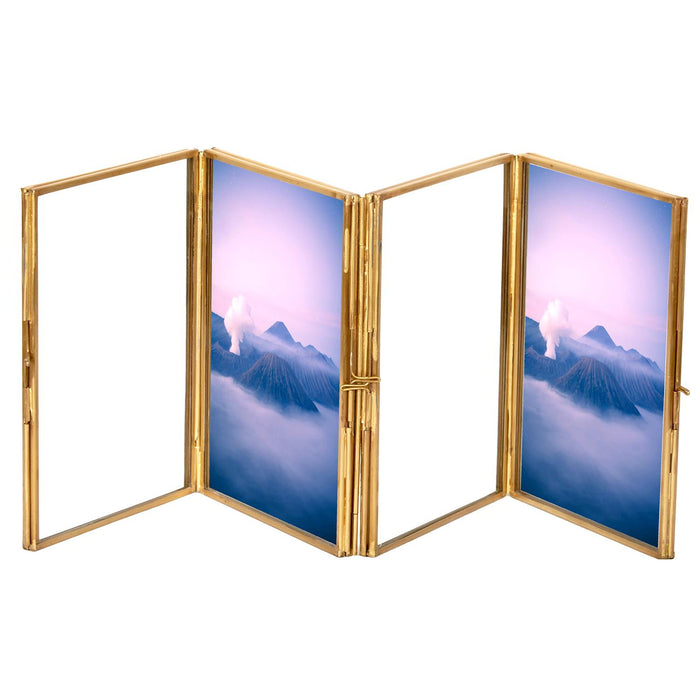 Foldable Brass Photo Frame