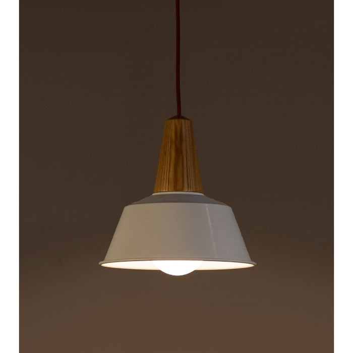 Zac Pendant Lamp (White & Gold)