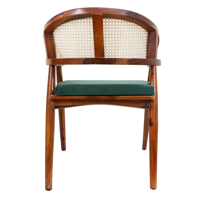 Cane Velvet Chair