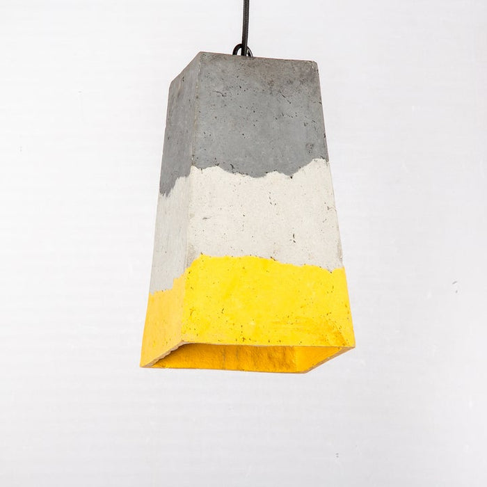 Trapeze Pendant Lamp (Mustard Gradation) Oorjaa