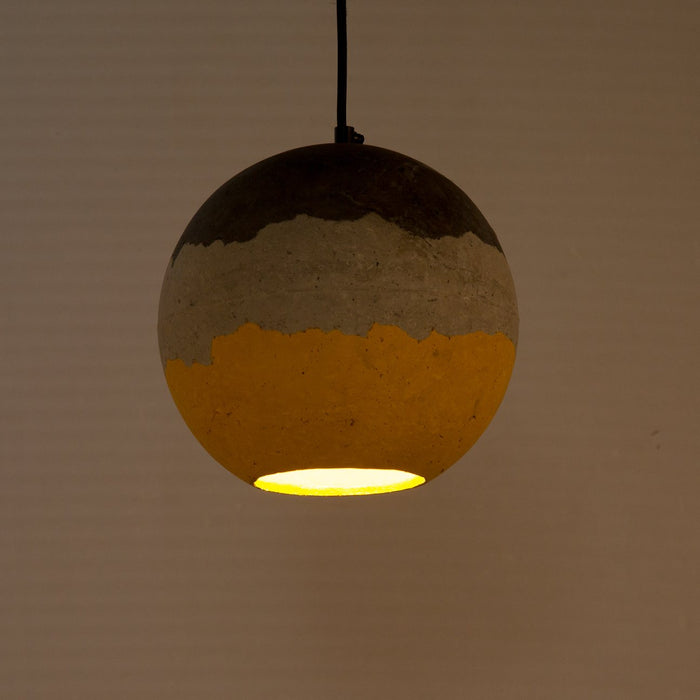 Orb Pendant Lamp (Mustard Gradation)