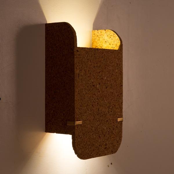 Jude Wall Lamp (Light Cork) Oorjaa