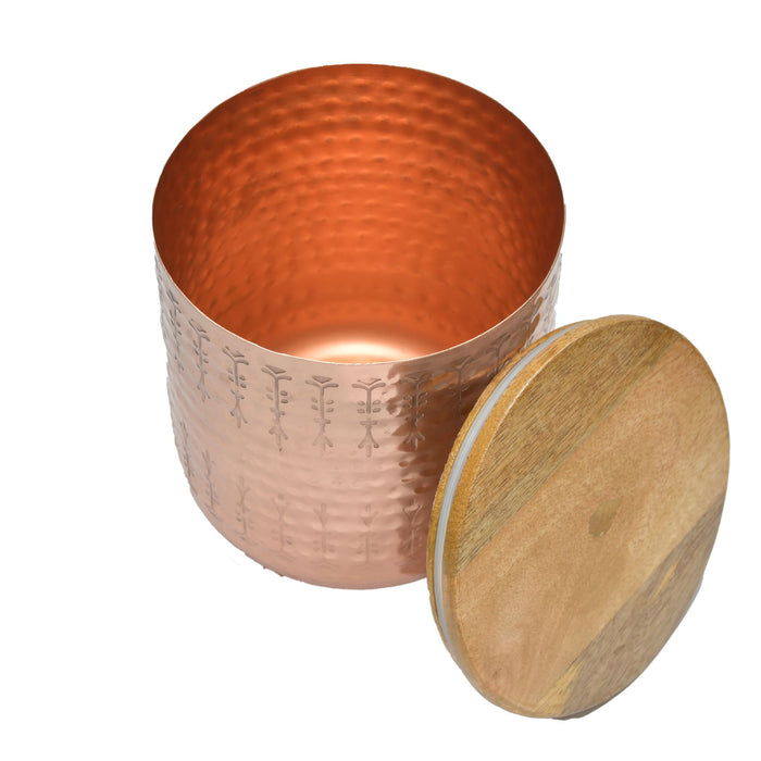 Celest Copper Metal Jar KAKC