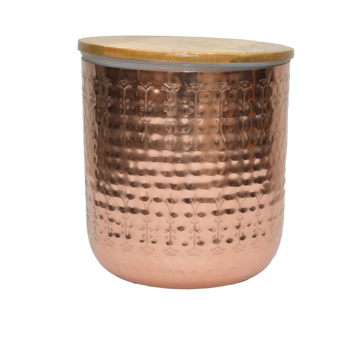 Celest Copper Metal Jar