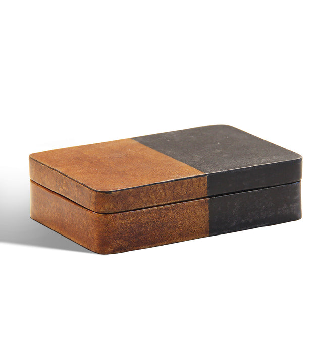 Portside Café: Leather box (with flush lid)