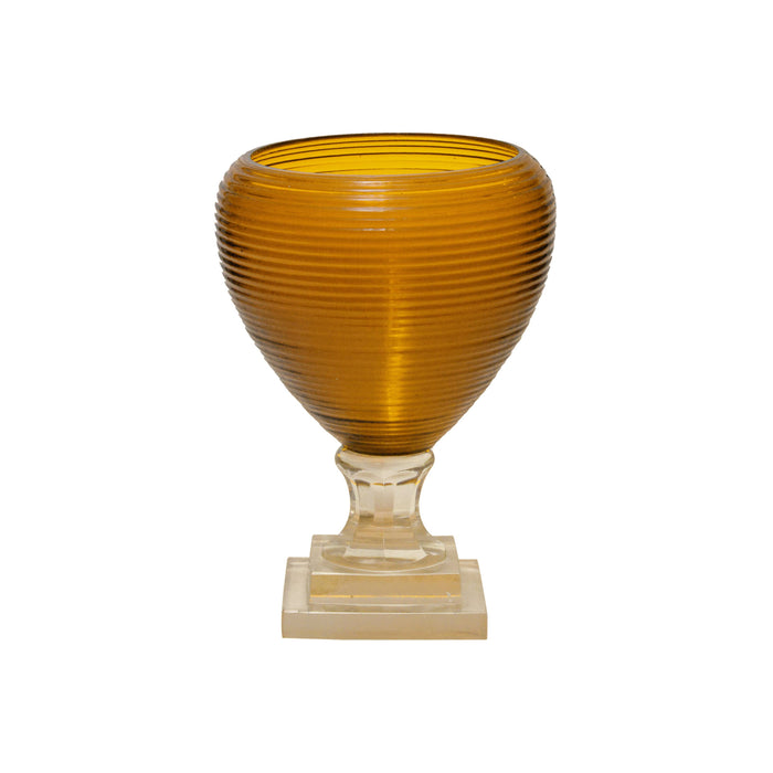 Glass Vase Amber Wine KVHC