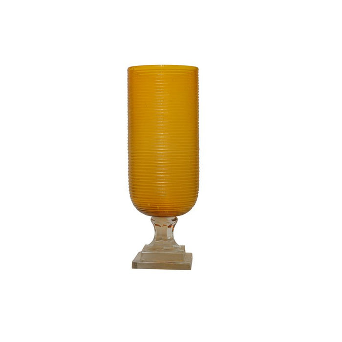 Glass Vase Amber Tall