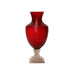 Glass Vase Red Bowl