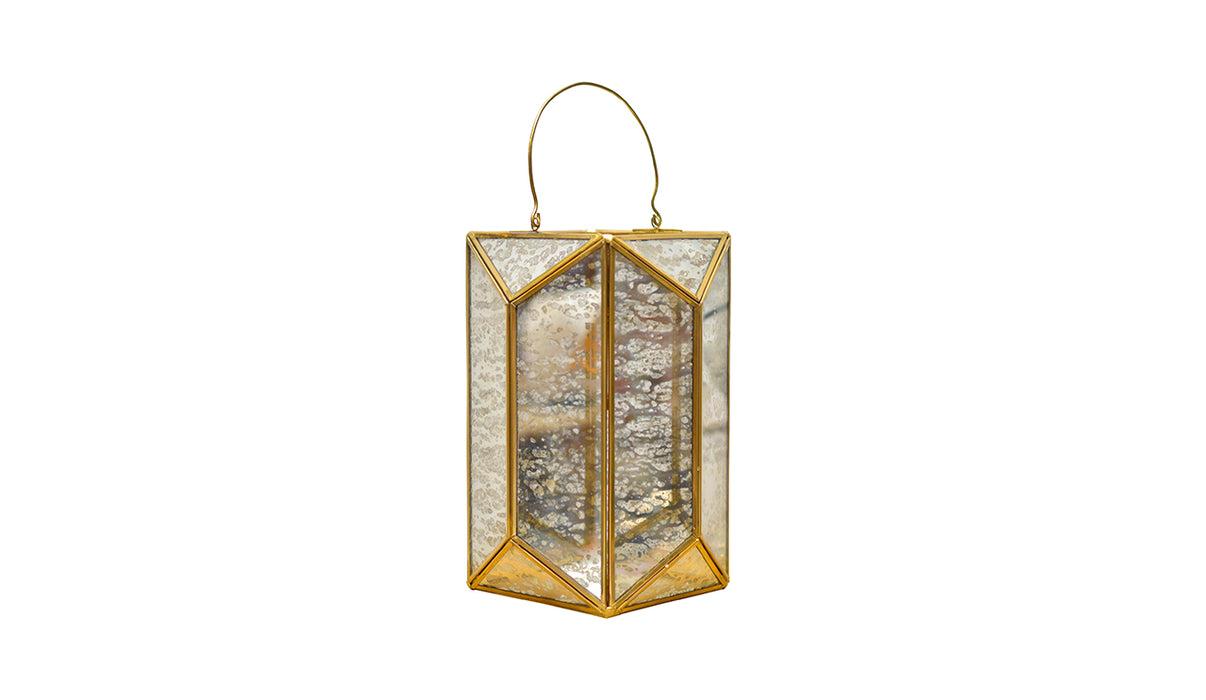 Geometric Metal Glass Lantern MAMP