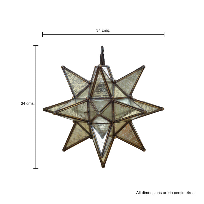 Sitara Star Glass Pendant Lamp
