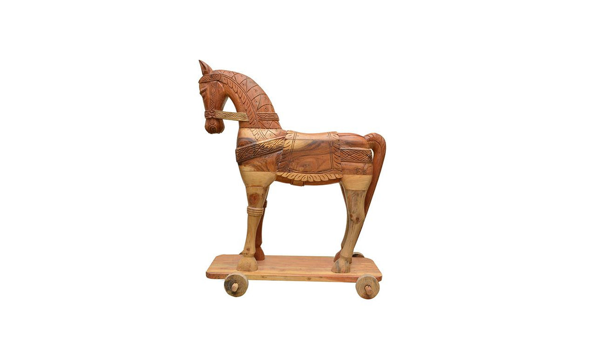 Buy Artefacts Decor | Tarang Wheel Horse | Shop at The Purple Turtles ...