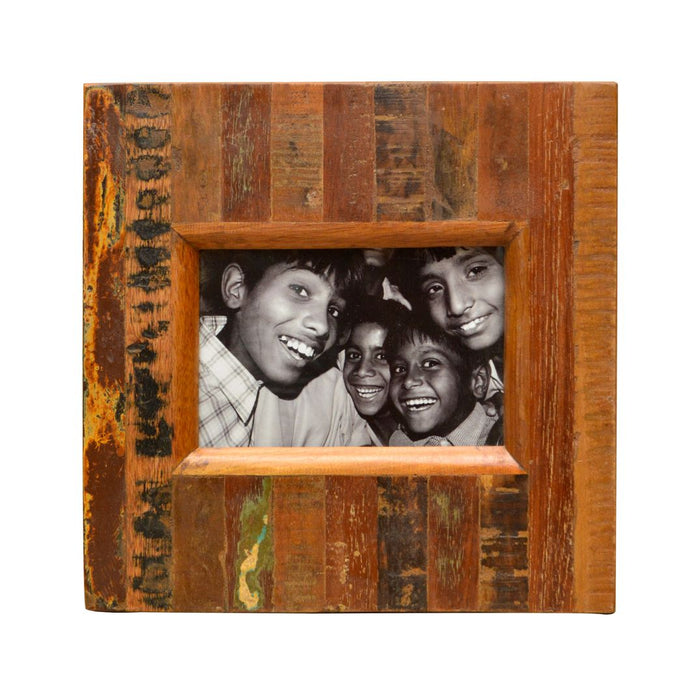Distressed Wooden Photo Frame