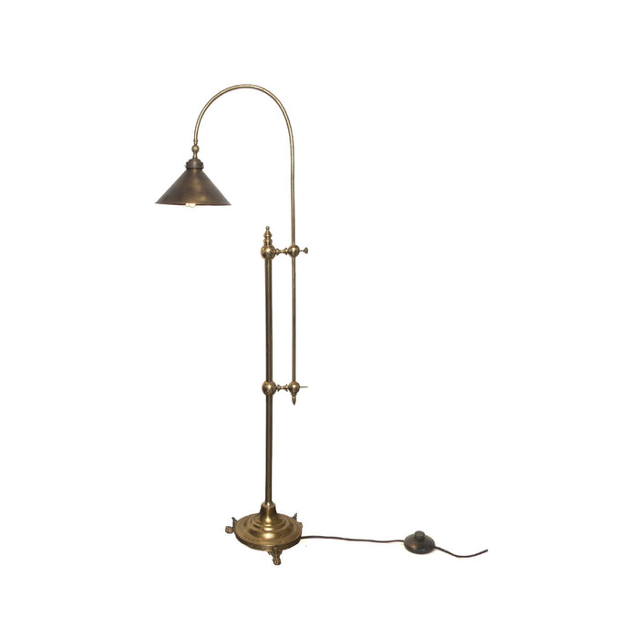 Harriet Floor Lamp with brass shade