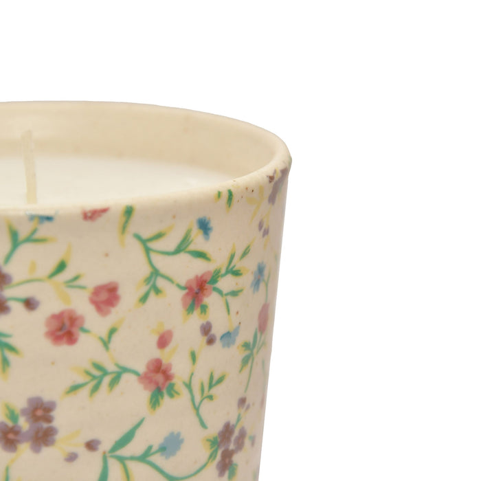 Floral Decal white-Lavender & Tonka Candle PALC