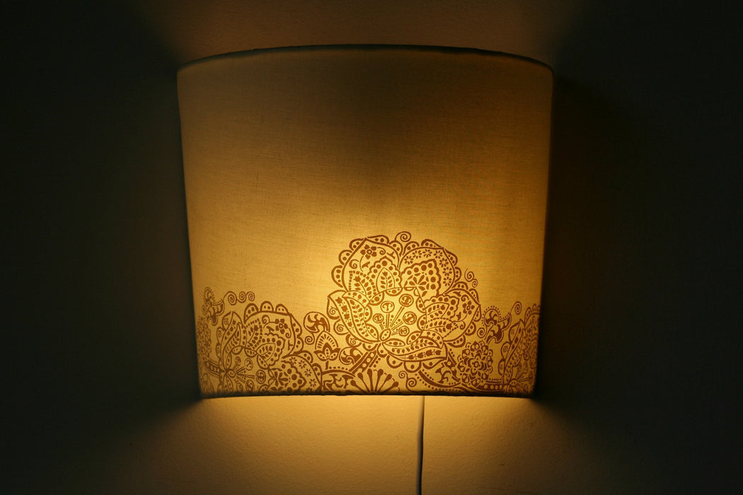 Buy Wall Lamp | Taman Rangoli Wall Lamp (White & White) | Shop at The ...