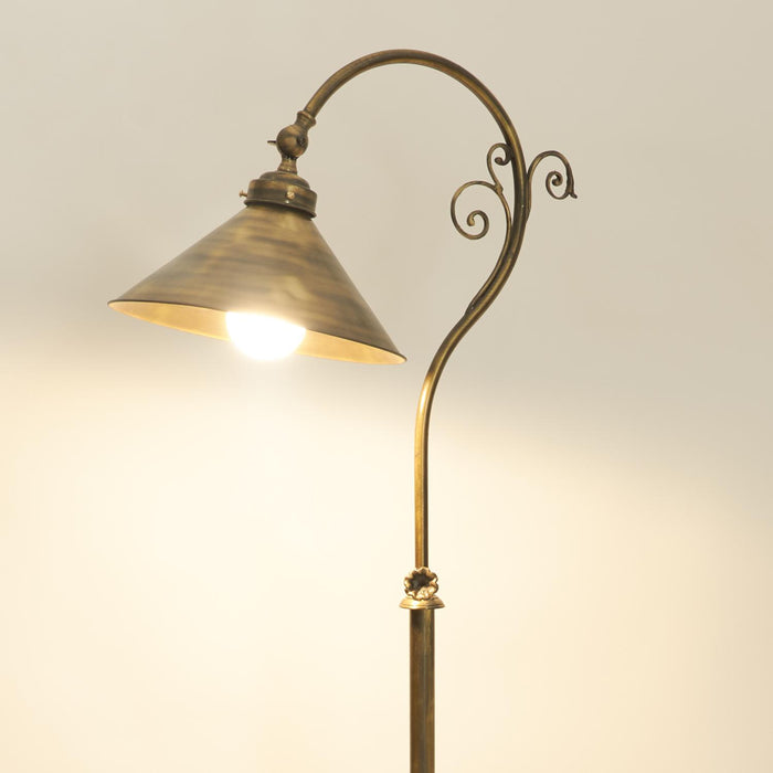 Floor Lamp With Brass Shade RALP