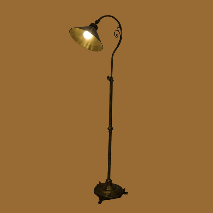 Felicity Floor Lamp With Brass Shade RENP