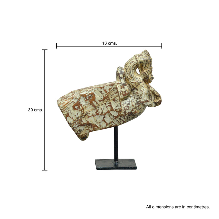 Primitive Horse Head with Iron Stand SNEP