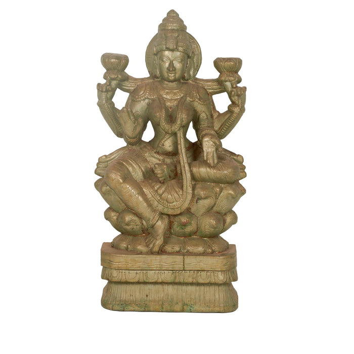 Wooden Mahalakshmi Sculpture