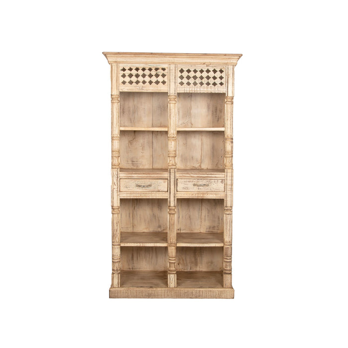 Mango wood Open Book Shelf
