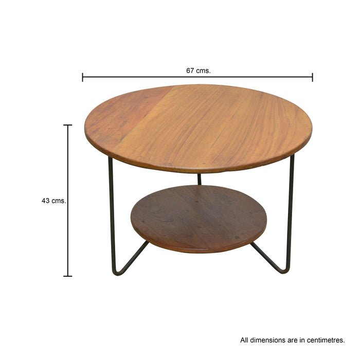 Mathieu Iron Table With Wooden Top