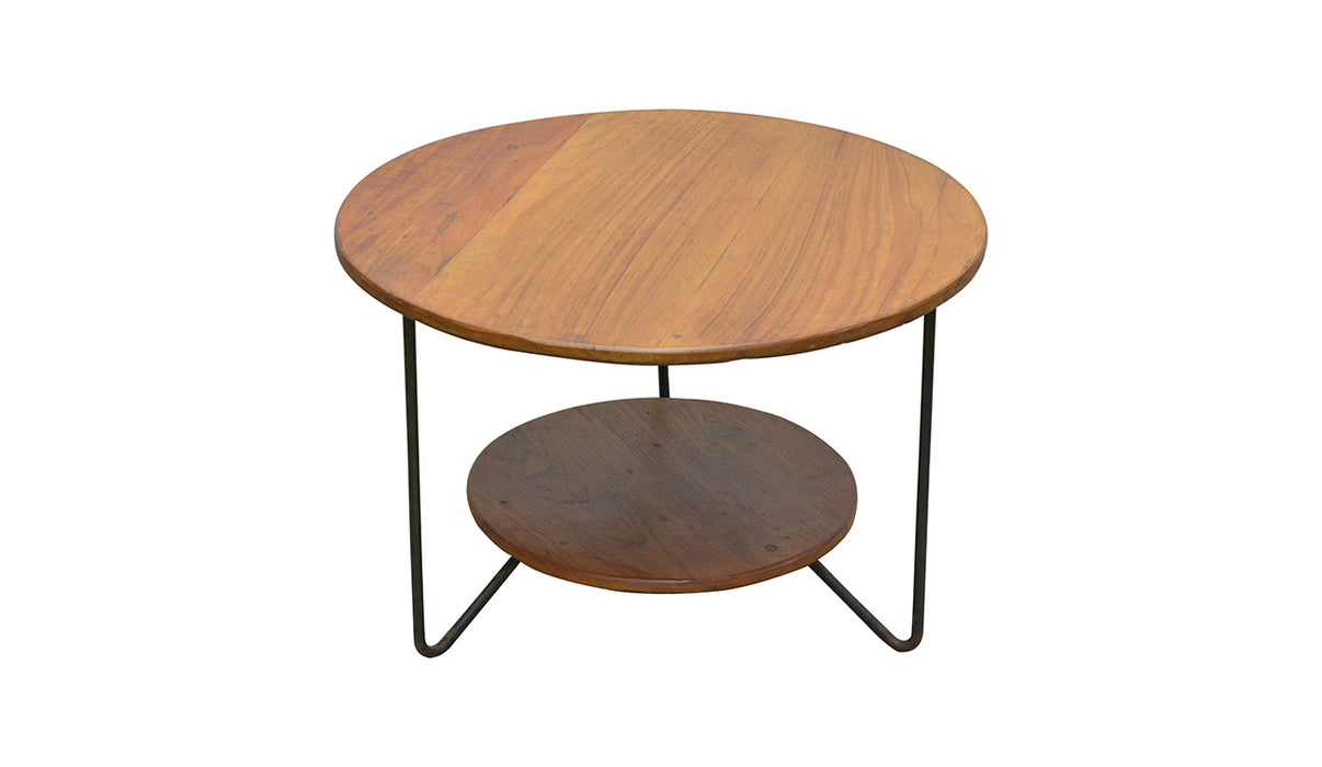 Mathieu Iron Table With Wooden Top