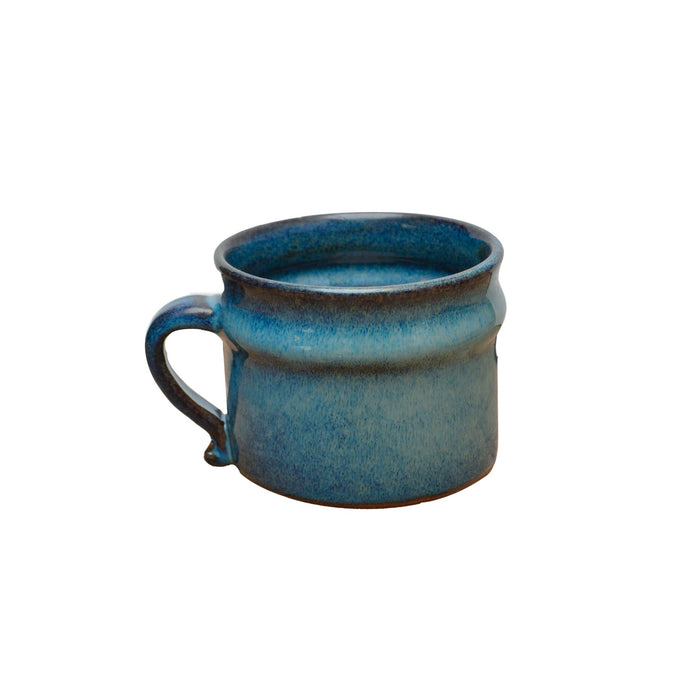 Deep Sea Blue Ridged Mug