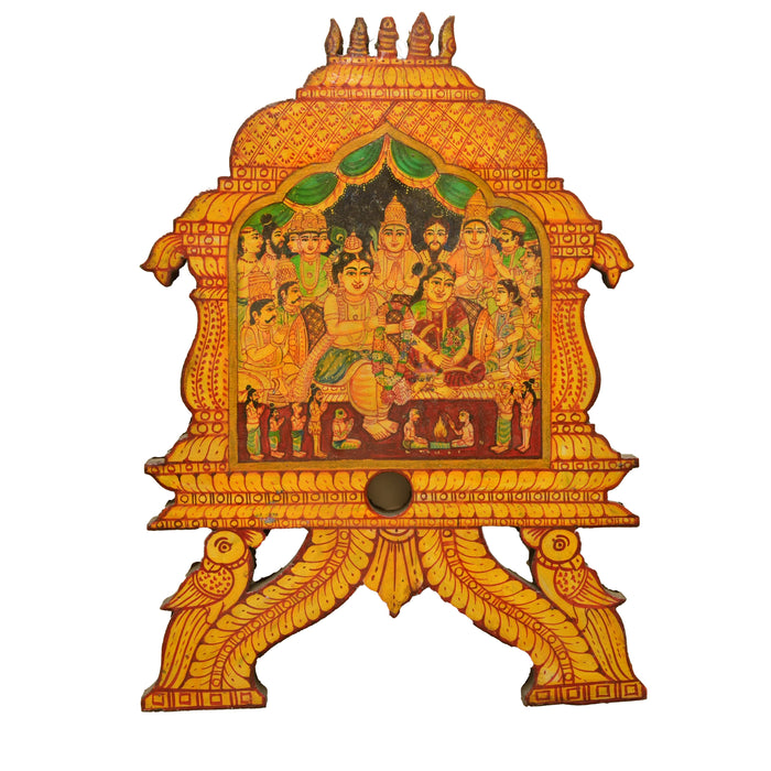 Rukmani Thirukalyanam Kavadi Teak Frame