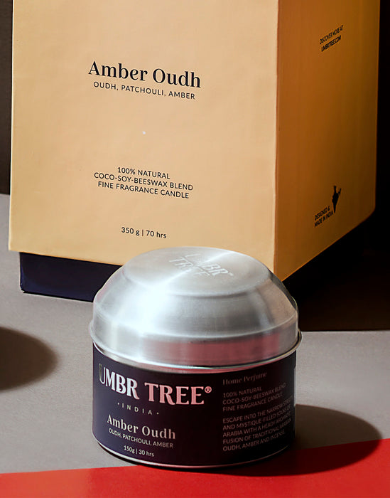 Amber Oudh Fragrance-Traveller Tin