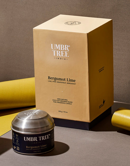 Bergamot Lime Fragrance Candle - Glass Jar (large)