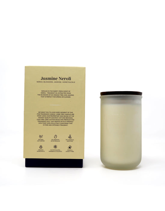 Jasmine Neroli Fragrance Candle - Glass Jar (large) UTRC
