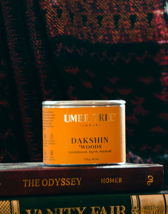 Dakshin Woods Fragrance Candle - Traveller Tin